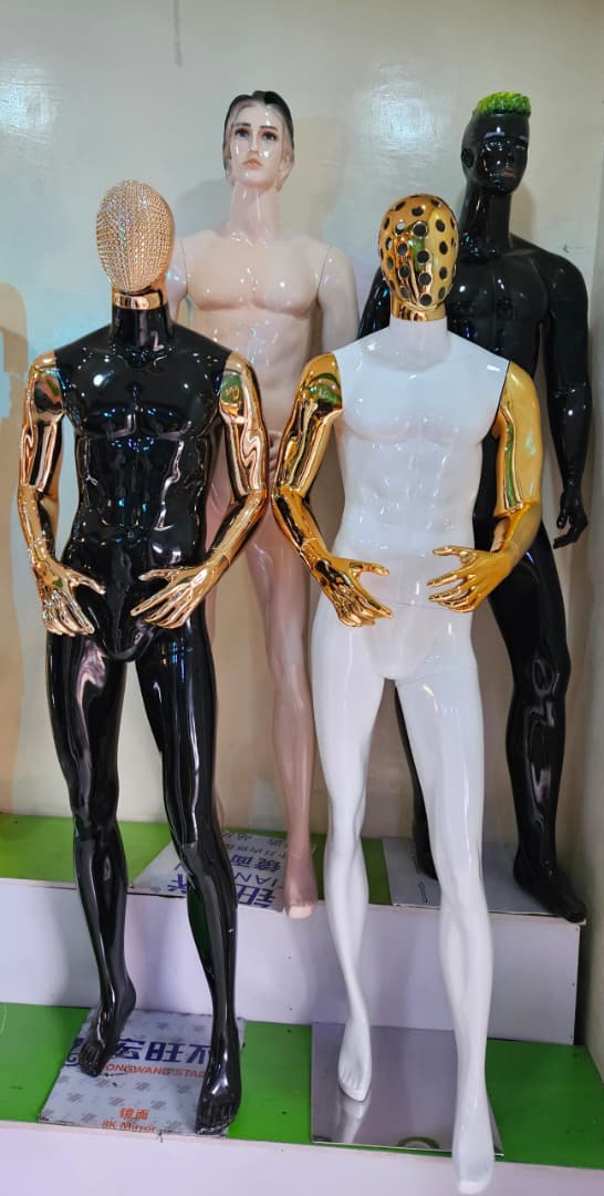 Luxury Metallic and Realistic Male Mannequins